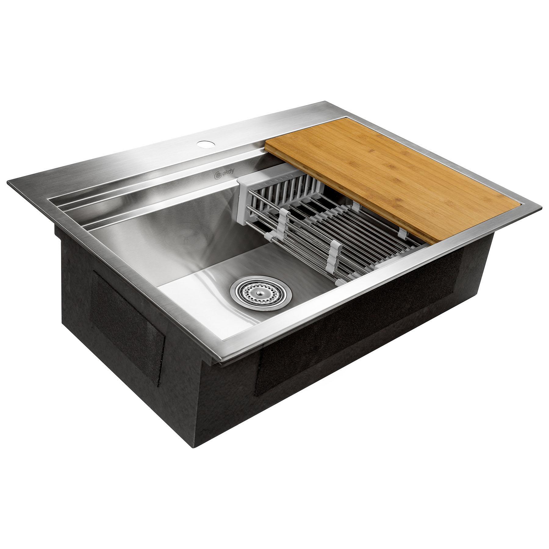 Top mount Stainless Steel Kitchen Sink | AKDY Imports